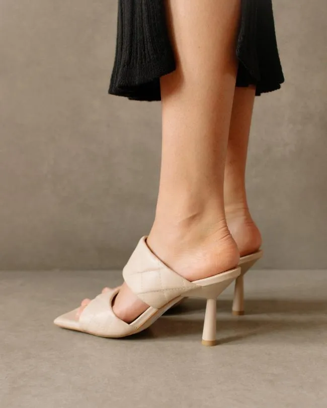 ALOHAS Mules Conner 8211 White Leather Sandals 8211 Women