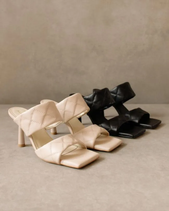 ALOHAS Mules Conner 8211 White Leather Sandals 8211 Women