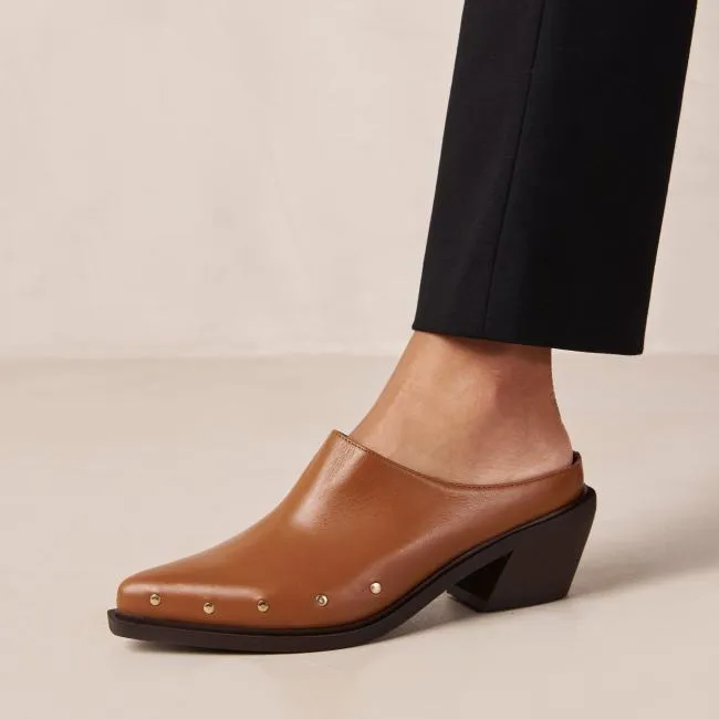 ALOHAS Mules Lorenzo 8211 Brown Leather Mules 8211 Women