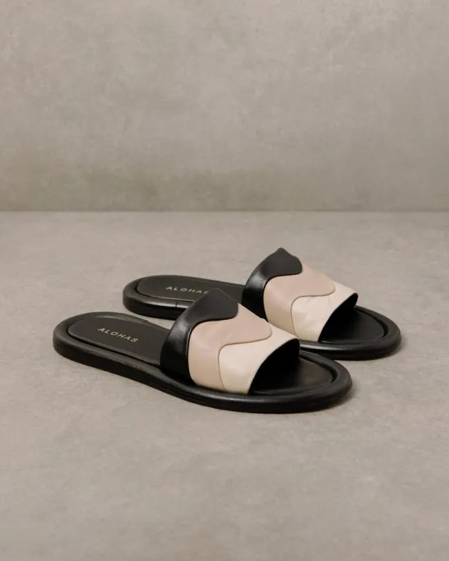 ALOHAS Mules Malibu Kaleidoscope 8211 Multicolor Leather Sandals 8211 Women