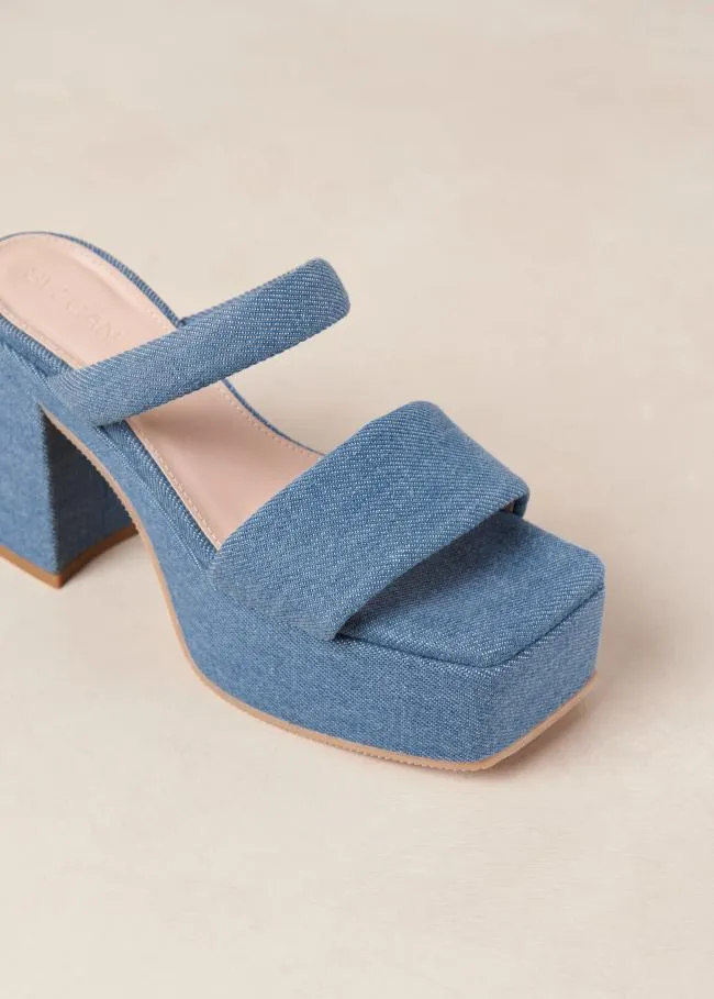 ALOHAS Mules Viviana 8211 Blue Denim Sandals 8211 Women