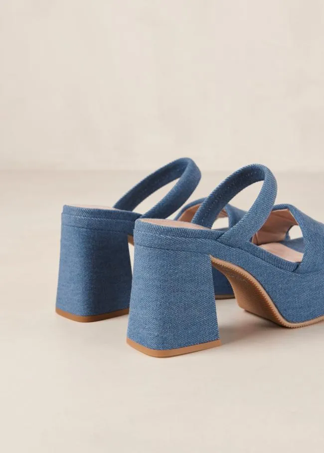ALOHAS Mules Viviana 8211 Blue Denim Sandals 8211 Women