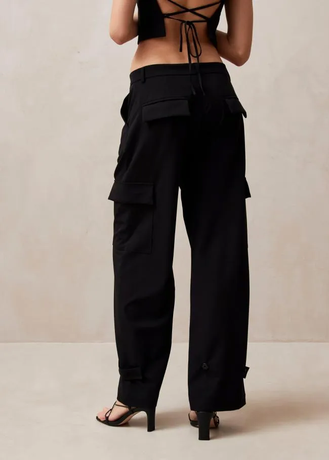 ALOHAS Pants Rita 8211 Black Cargo Pants 8211 Women