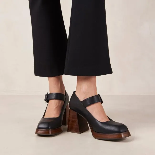 ALOHAS Pumps Oregon 8211 Black Leather Pumps 8211 Women