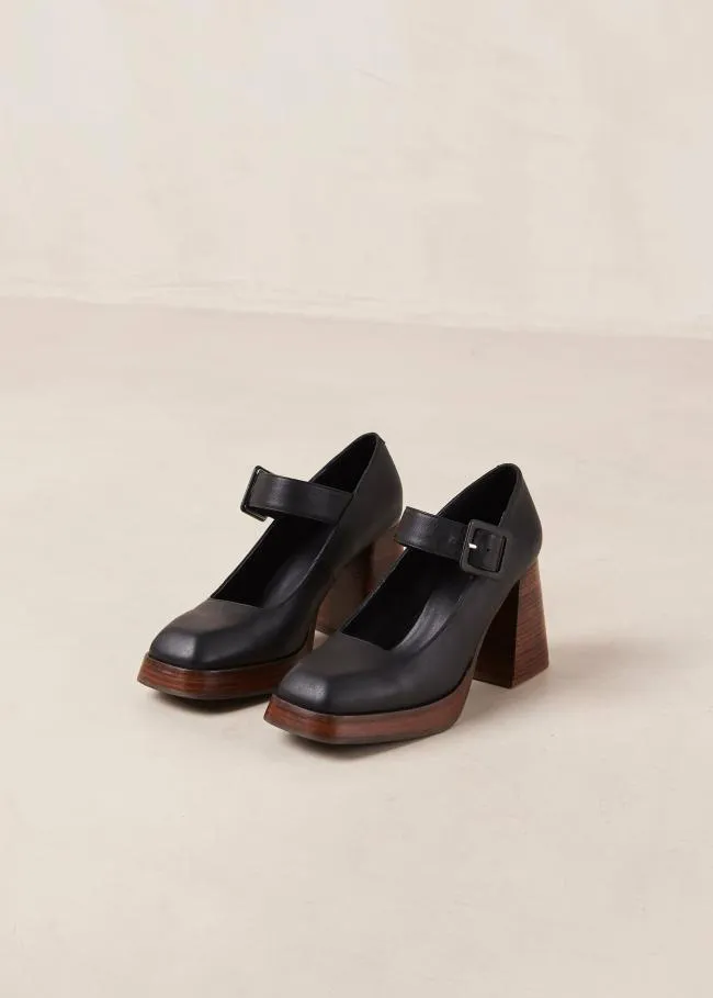 ALOHAS Pumps Oregon 8211 Black Leather Pumps 8211 Women