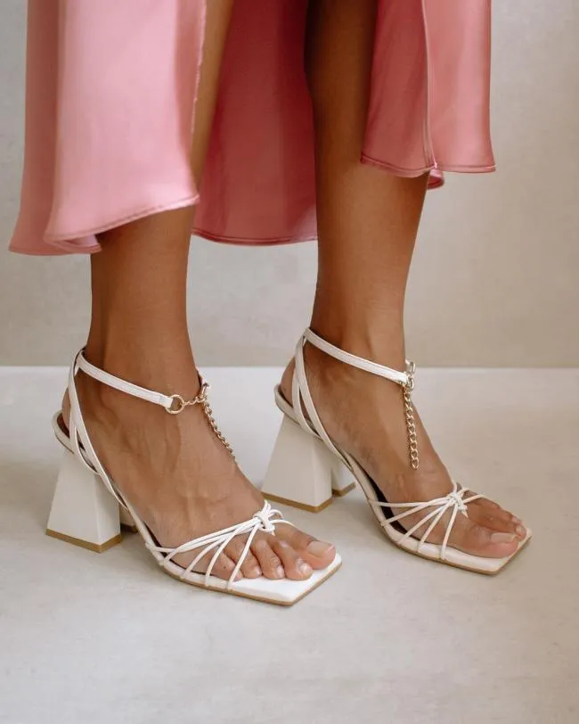 ALOHAS Sandals Cactus 8211 White Leather Sandals 8211 Women