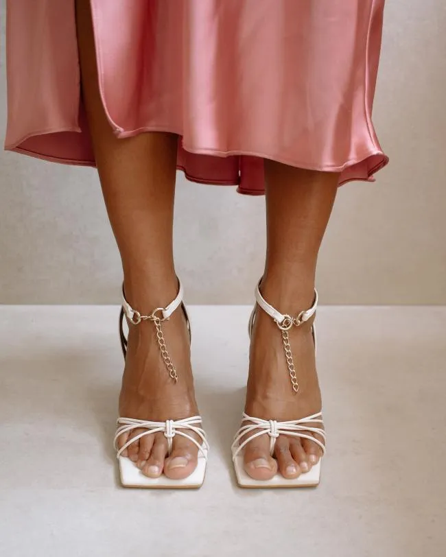 ALOHAS Sandals Cactus 8211 White Leather Sandals 8211 Women