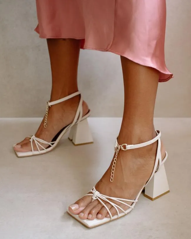 ALOHAS Sandals Cactus 8211 White Leather Sandals 8211 Women