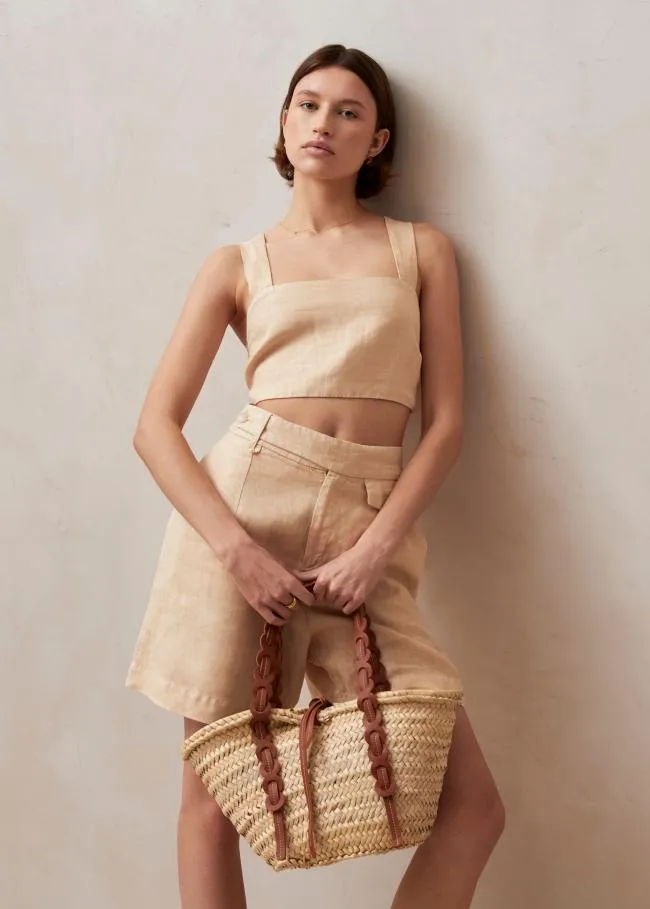 ALOHAS Shorts Boa 8211 Beige Linen Shorts 8211 Women