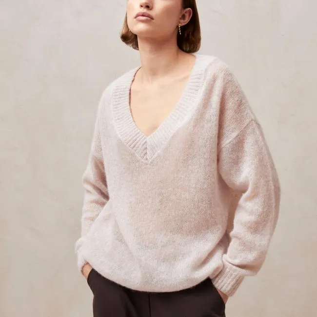 ALOHAS Sweaters and Cardigans Pomeda 8211 Pink Mohair Sweater 8211 Women