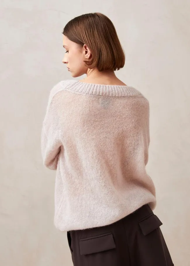 ALOHAS Sweaters and Cardigans Pomeda 8211 Pink Mohair Sweater 8211 Women
