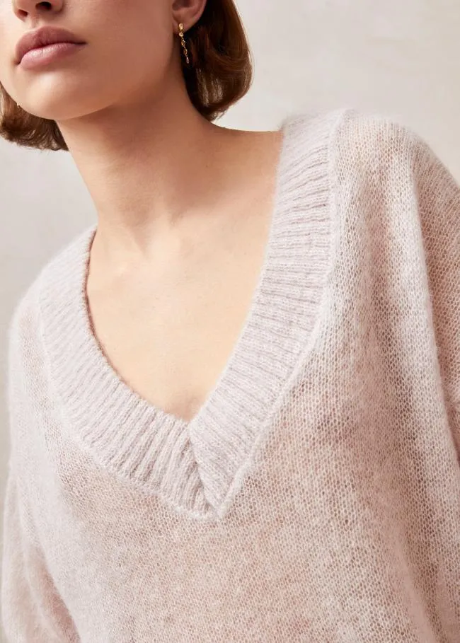 ALOHAS Sweaters and Cardigans Pomeda 8211 Pink Mohair Sweater 8211 Women