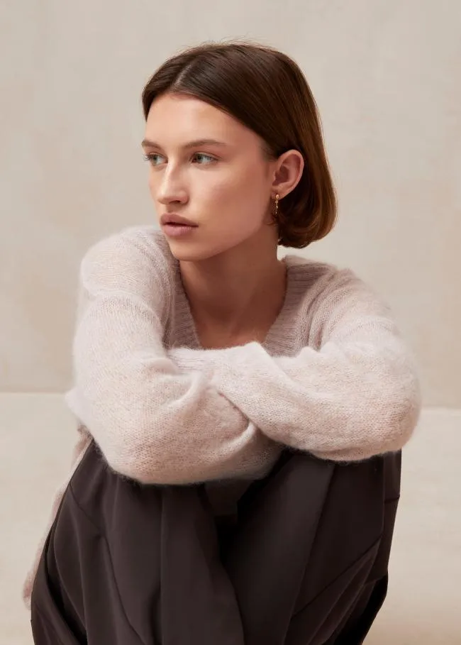 ALOHAS Sweaters and Cardigans Pomeda 8211 Pink Mohair Sweater 8211 Women