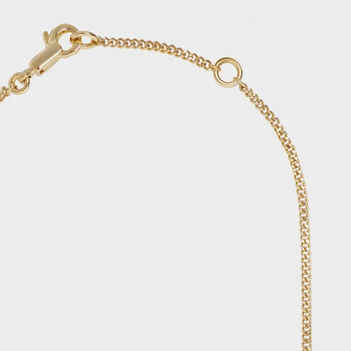 Alphabet O Necklace In Brass With Gold Finish Gold Women CELINE ALPHABET