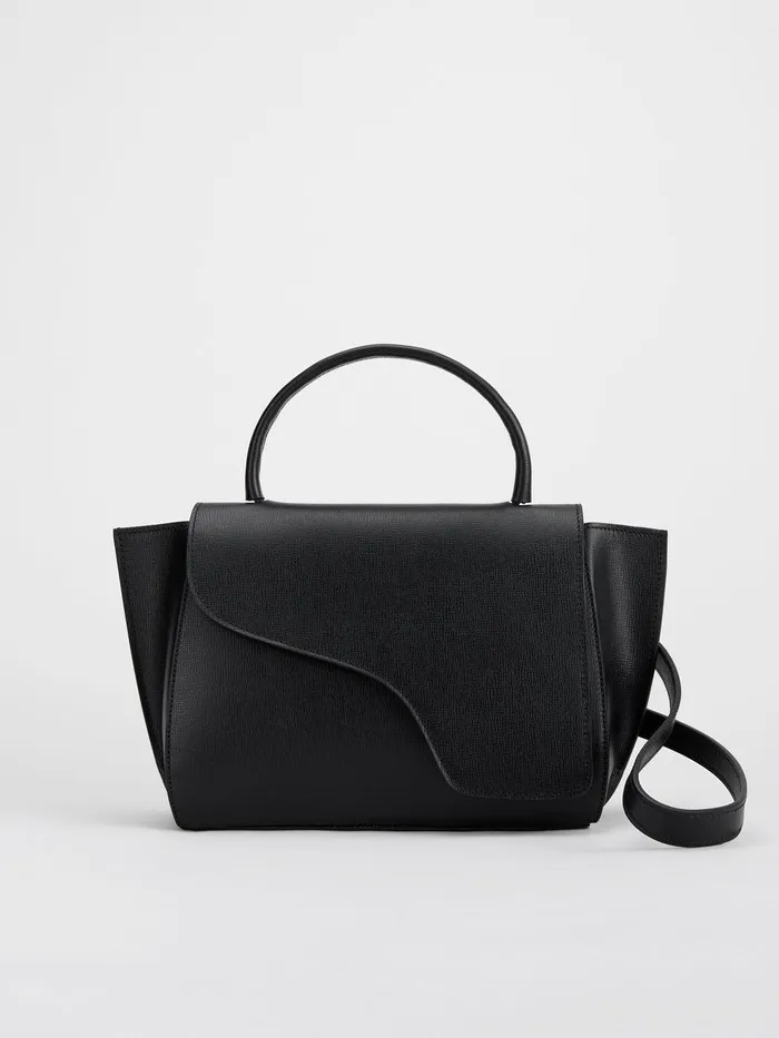 ATP Atelier Crossbody Bags Arezzo Black Saffiano Handbag Black 8211 Women