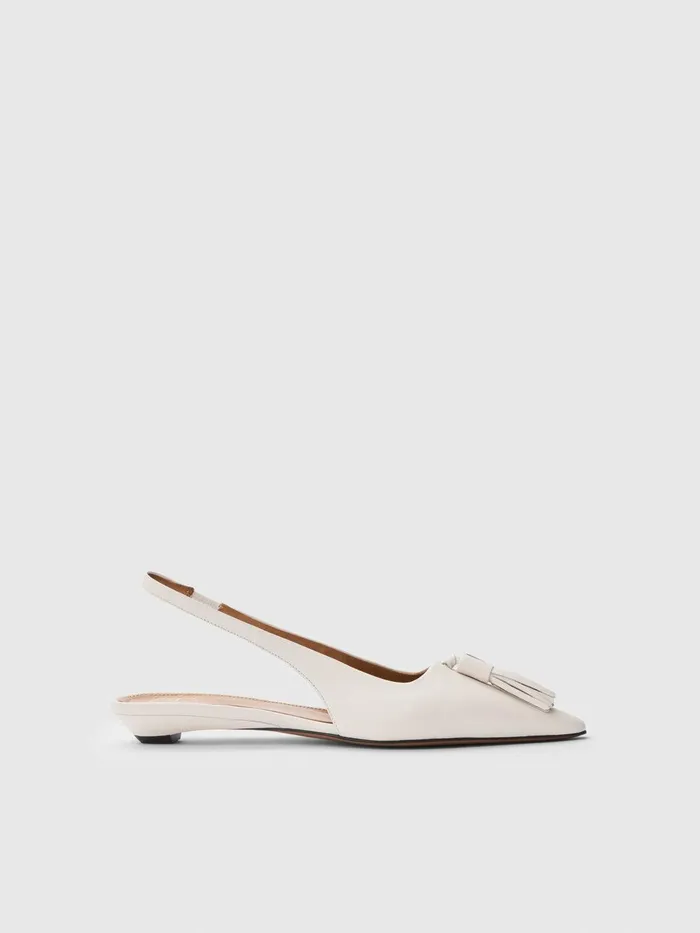 ATP Atelier Flats Molvena Linen Nappa Flat Slingbacks Linen 8211 Women