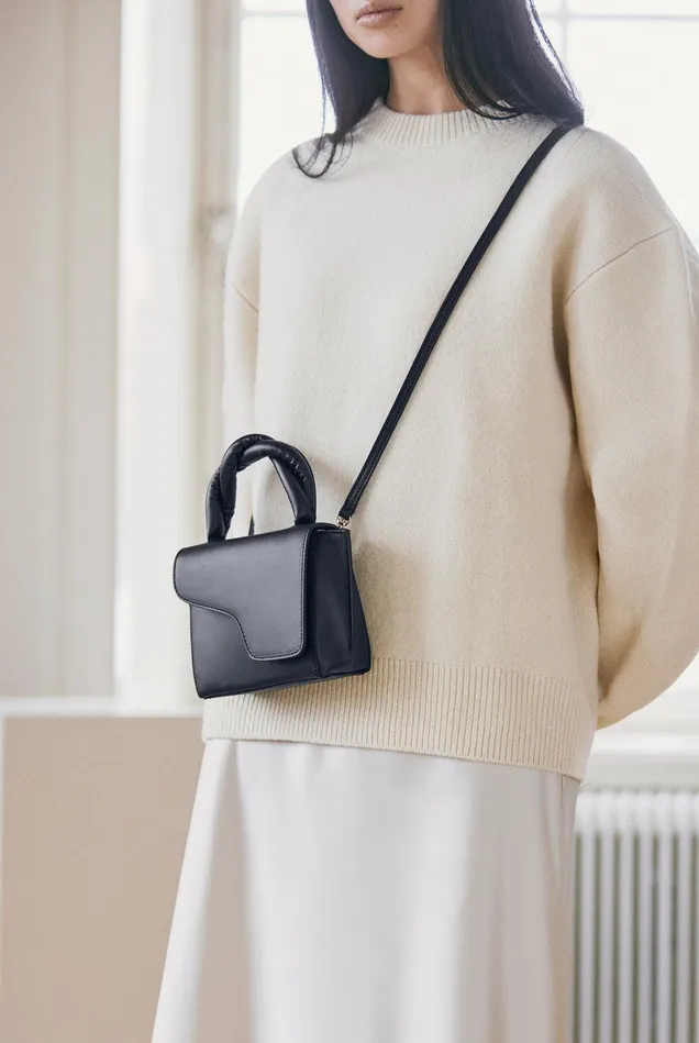 ATP Atelier Icon Bags Montalbano Black LeatherNappa Mini Handbag Black 8211 Women