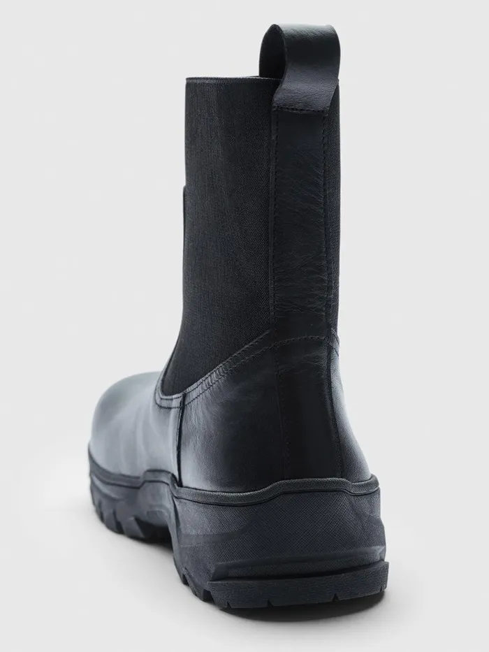 ATP Atelier Icon Shoes Feltre Black Leather Boots Black 8211 Women