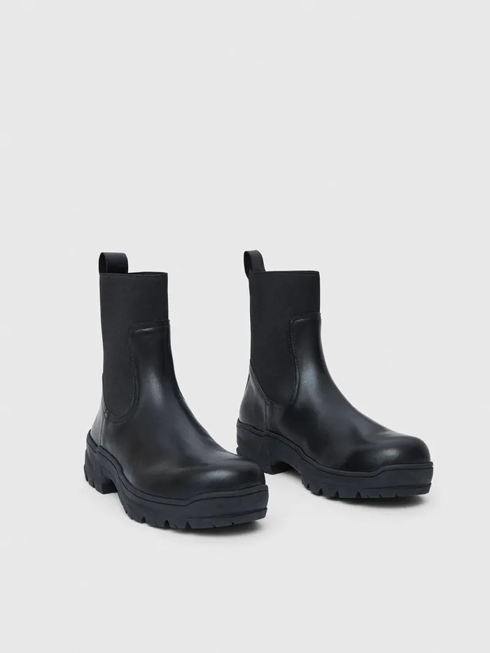 ATP Atelier Icon Shoes Feltre Black Leather Boots Black 8211 Women