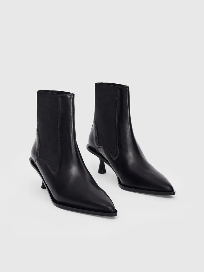 ATP Atelier Icon Shoes Trino Black Leather Ankle Boots Black 8211 Women