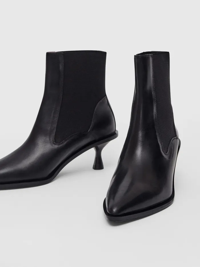 ATP Atelier Icon Shoes Trino Black Leather Ankle Boots Black 8211 Women