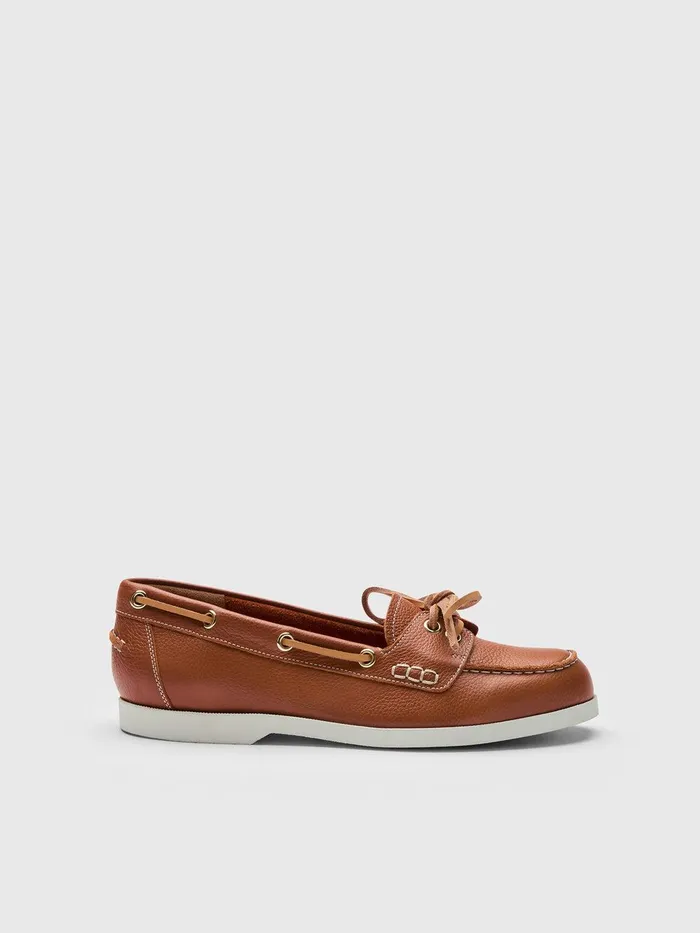 ATP Atelier Loafers Nesso BrandyContrast Stitch Grained Leather Boat Shoes Brandycontrast Stitch 8211 Women ATP Atelier Loafers Nesso BrandyContrast Stitch Grained Leather Boat Shoes Brandycontrast Stitch 8211 Women