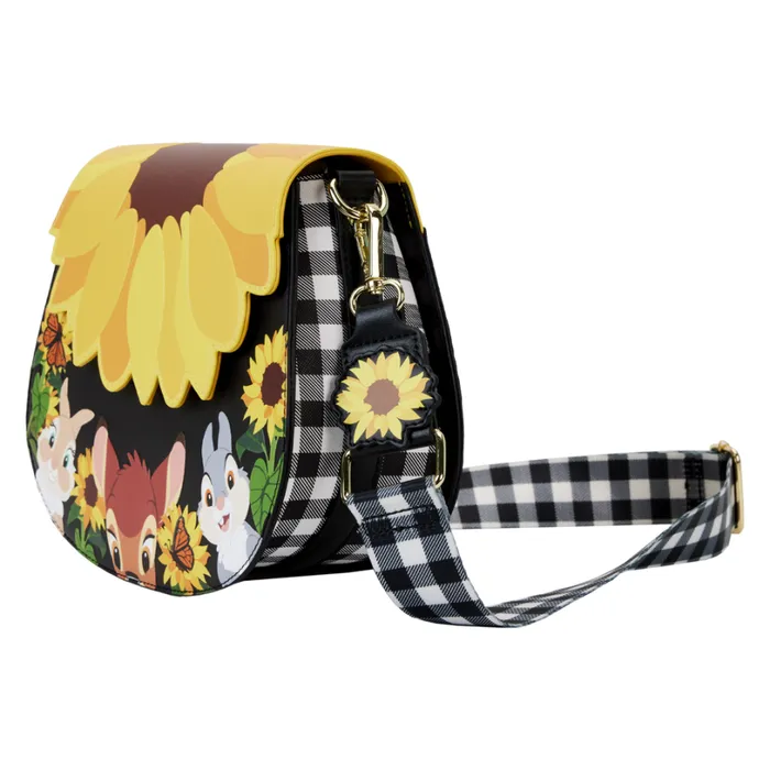 Bambi Sunflower Friends Crossbody Bag Unisex Loungefly Crossbody Bags Bambi Sunflower Friends Crossbody Bag Unisex Loungefly Crossbody Bags