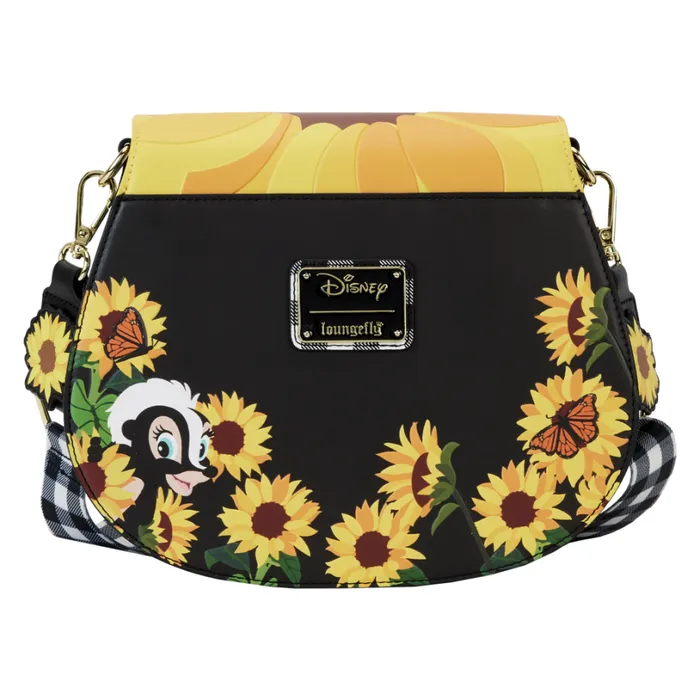 Bambi Sunflower Friends Crossbody Bag Unisex Loungefly Crossbody Bags Bambi Sunflower Friends Crossbody Bag Unisex Loungefly Crossbody Bags