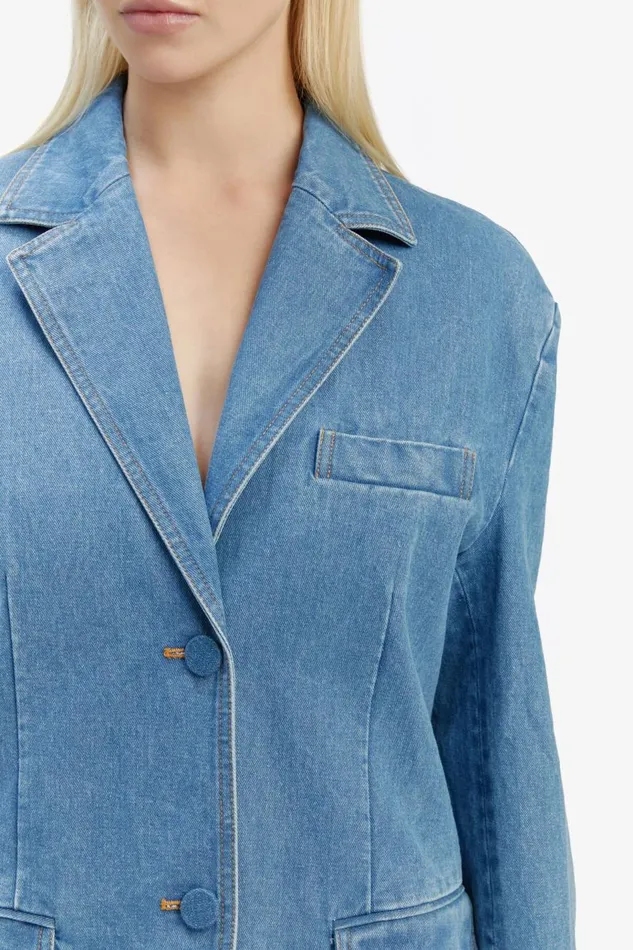 Bardot Blazers Abi Denim Oversized Blazer In Vintage 8211 Women Bardot Blazers Abi Denim Oversized Blazer In Vintage 8211 Women