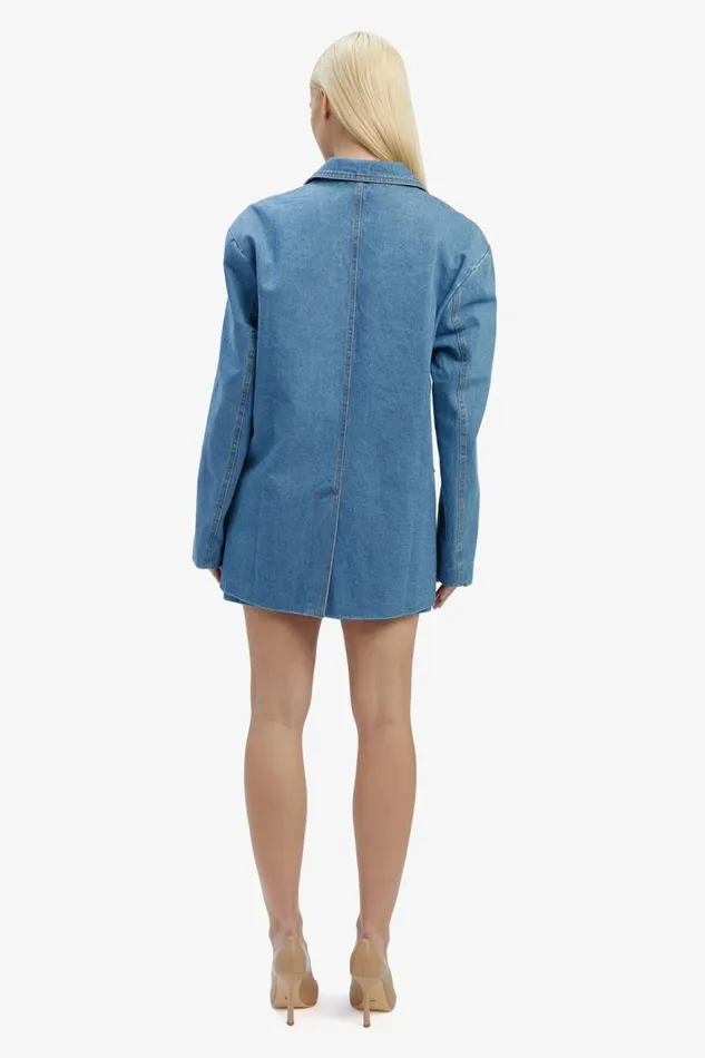 Bardot Blazers Abi Denim Oversized Blazer In Vintage 8211 Women Bardot Blazers Abi Denim Oversized Blazer In Vintage 8211 Women