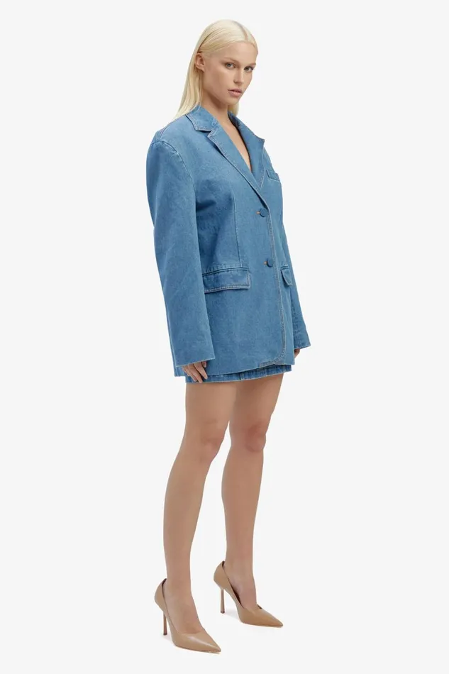 Bardot Blazers Abi Denim Oversized Blazer In Vintage 8211 Women Bardot Blazers Abi Denim Oversized Blazer In Vintage 8211 Women