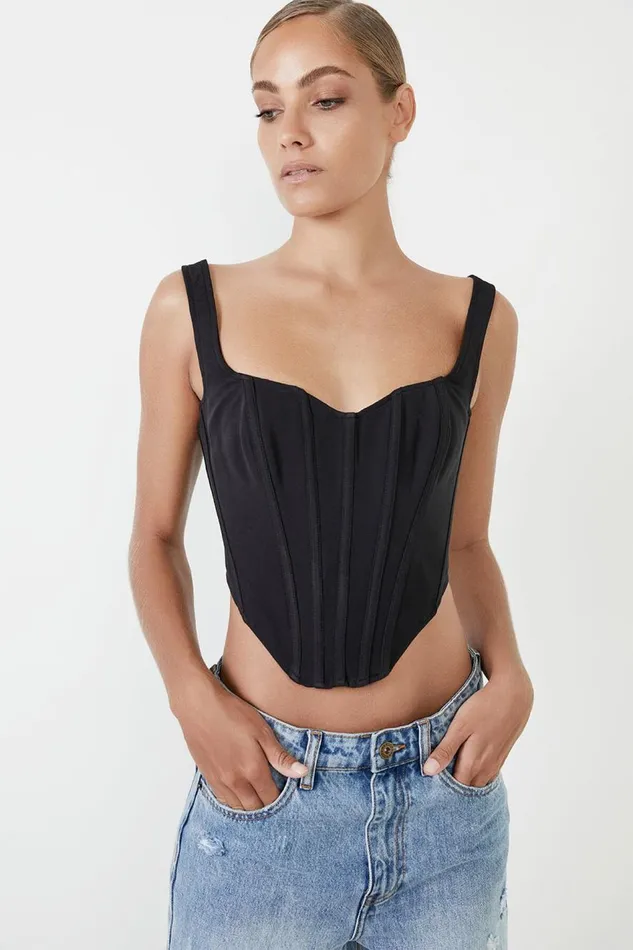 Bardot Corsets Fitted Corset Bustier In Black 8211 Women
