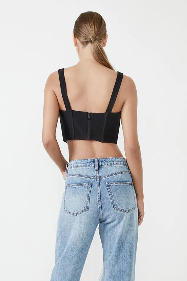 Bardot Corsets Fitted Corset Bustier In Black 8211 Women Bardot Corsets Fitted Corset Bustier In Black 8211 Women