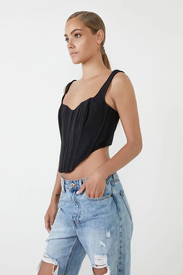 Bardot Corsets Fitted Corset Bustier In Black 8211 Women Bardot Corsets Fitted Corset Bustier In Black 8211 Women