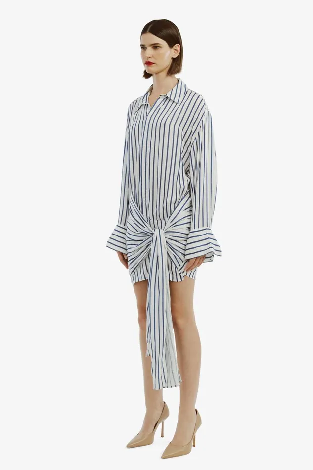 Bardot Day To Night Dresses Malira Shirt Dress In NavyWhite 8211 Women Bardot Day To Night Dresses Malira Shirt Dress In NavyWhite 8211 Women