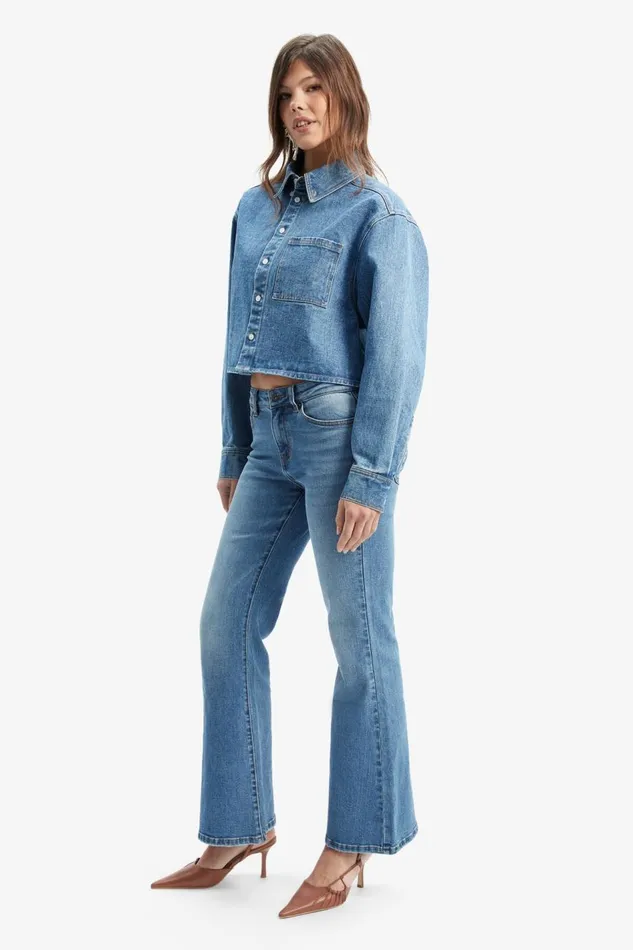 Bardot Flare Jean Daxton Low Boot Leg Jeans In Dark Denim 8211 Women Bardot Flare Jean Daxton Low Boot Leg Jeans In Dark Denim 8211 Women
