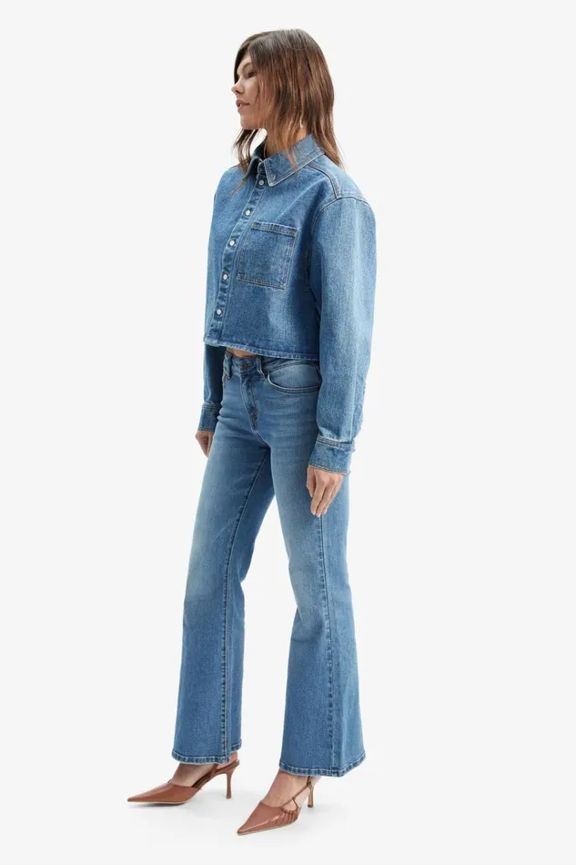 Bardot Flare Jean Daxton Low Boot Leg Jeans In Dark Denim 8211 Women Bardot Flare Jean Daxton Low Boot Leg Jeans In Dark Denim 8211 Women