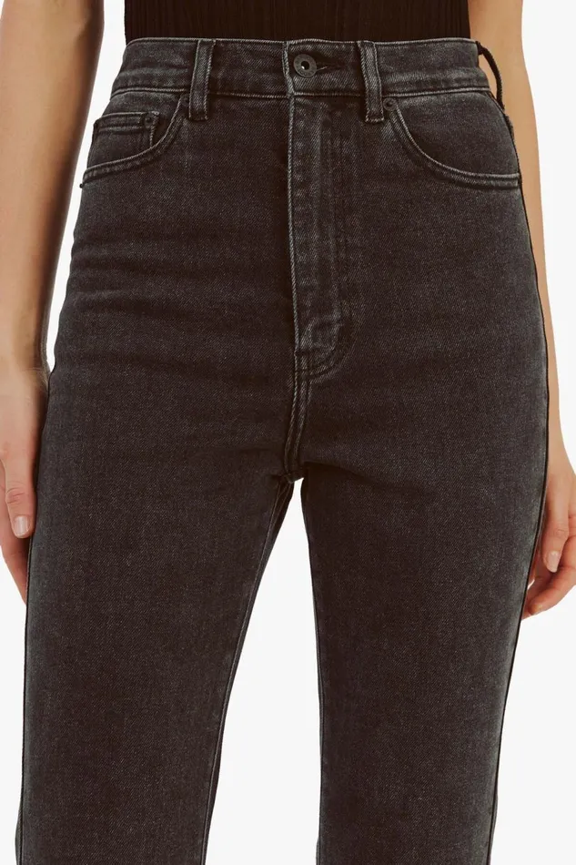 Bardot Flare Jean Heidi Flared Cropped Leg In Washed Black 8211 Women Bardot Flare Jean Heidi Flared Cropped Leg In Washed Black 8211 Women