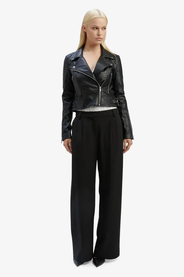 Bardot Jackets Kora Vegan Leather Biker Jacket In Black 8211 Women Bardot Jackets Kora Vegan Leather Biker Jacket In Black 8211 Women