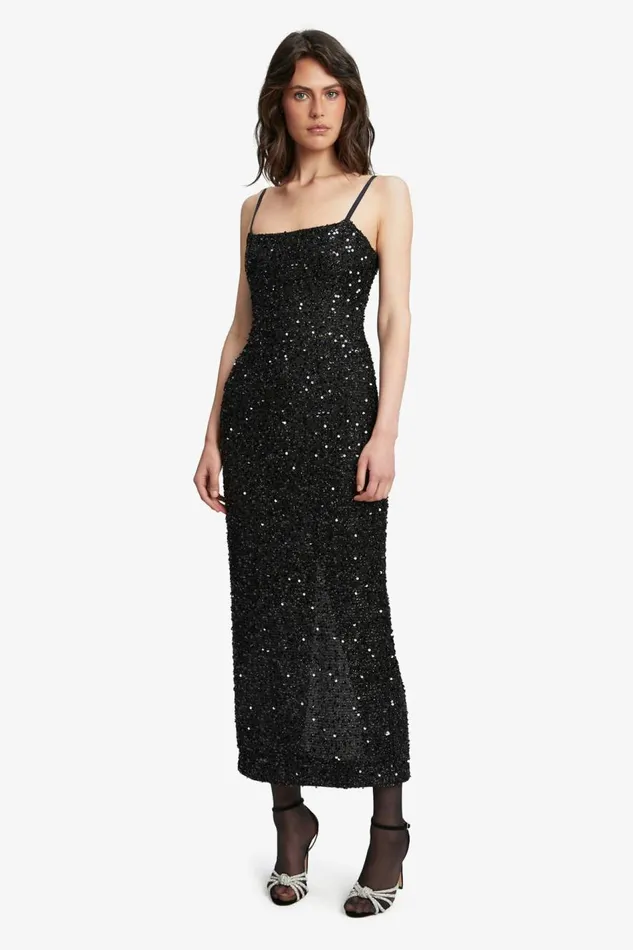 Bardot Occasion Dresses Infinite Sequin Maxi Dress In Black 8211 Women Bardot Occasion Dresses Infinite Sequin Maxi Dress In Black 8211 Women