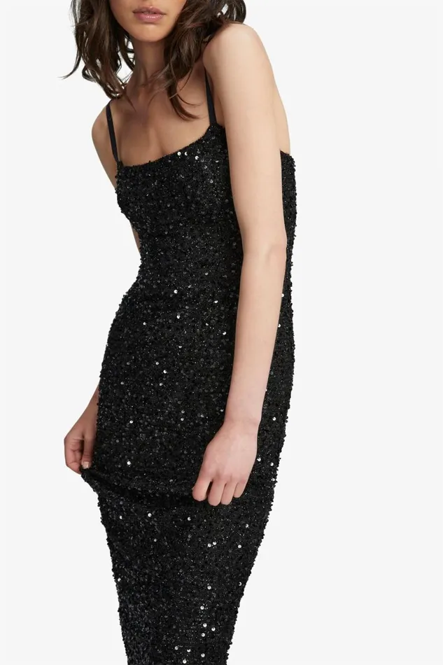 Bardot Occasion Dresses Infinite Sequin Maxi Dress In Black 8211 Women Bardot Occasion Dresses Infinite Sequin Maxi Dress In Black 8211 Women