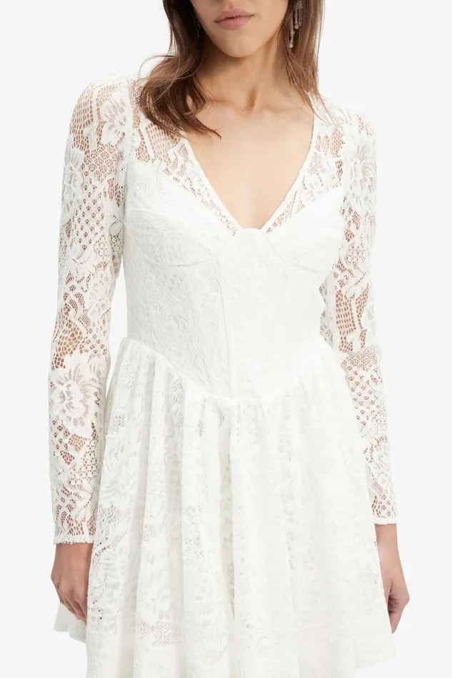 Bardot Party Dresses Ellie Lace Corset Dress In Ivory 8211 Women Bardot Party Dresses Ellie Lace Corset Dress In Ivory 8211 Women