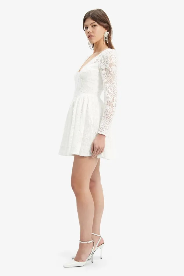 Bardot Party Dresses Ellie Lace Corset Dress In Ivory 8211 Women Bardot Party Dresses Ellie Lace Corset Dress In Ivory 8211 Women