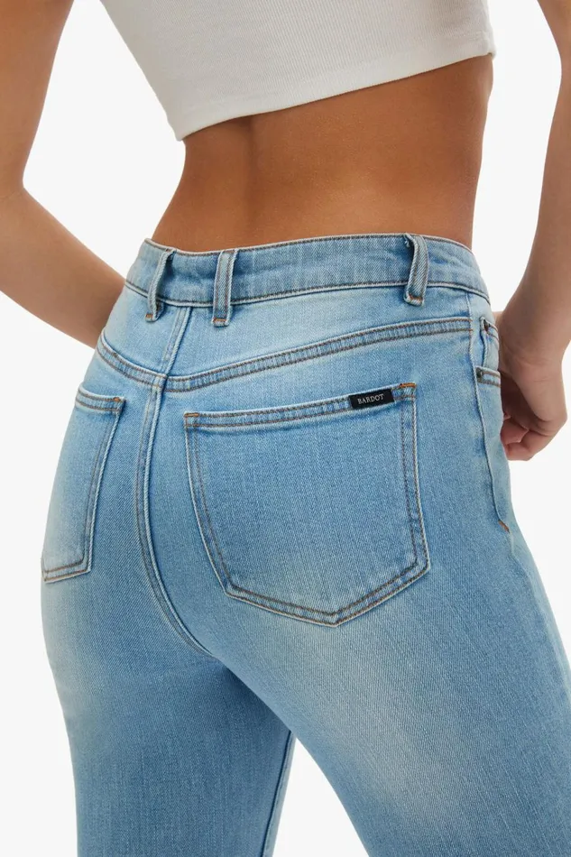 Bardot Skinny Jean Khloe Hi Crop Jeans In Mid Blue 8211 Women Bardot Skinny Jean Khloe Hi Crop Jeans In Mid Blue 8211 Women