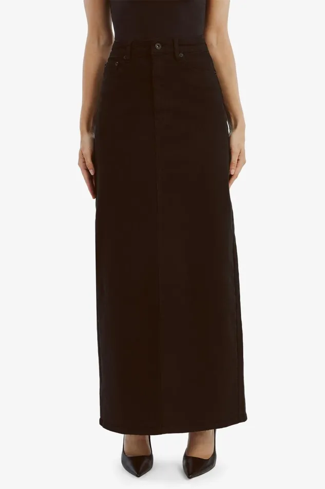 Bardot Skirts Evianna Denim Maxi Skirt In Black 8211 Women Bardot Skirts Evianna Denim Maxi Skirt In Black 8211 Women