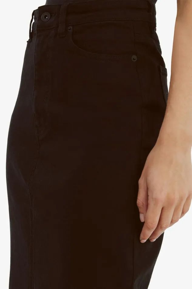 Bardot Skirts Evianna Denim Maxi Skirt In Black 8211 Women Bardot Skirts Evianna Denim Maxi Skirt In Black 8211 Women