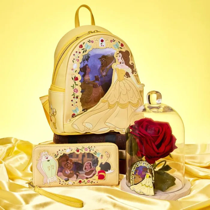 Beauty And The Beast Princess Series Lenticular Mini Backpack Unisex Loungefly Backpacks Beauty And The Beast Princess Series Lenticular Mini Backpack Unisex Loungefly Backpacks
