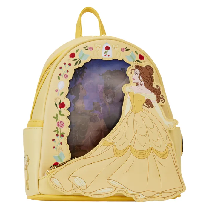 Beauty And The Beast Princess Series Lenticular Mini Backpack Unisex Loungefly Backpacks Beauty And The Beast Princess Series Lenticular Mini Backpack Unisex Loungefly Backpacks