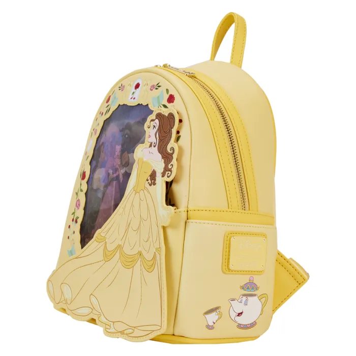 Beauty And The Beast Princess Series Lenticular Mini Backpack Unisex Loungefly Backpacks Beauty And The Beast Princess Series Lenticular Mini Backpack Unisex Loungefly Backpacks