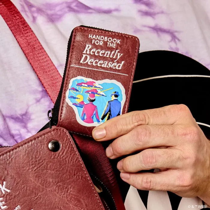 Beetlejuice Handbook For The Recently Deceased Accordion Wallet Unisex Loungefly Bags and Wallets